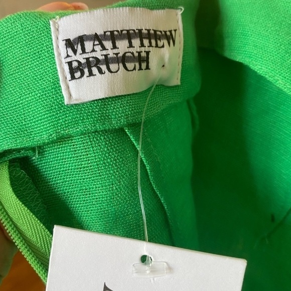 Matthew Bruch Cargo Linen Midi-Skirt - Picture 5 of 8